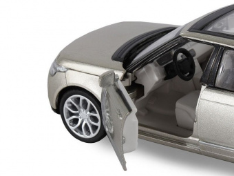 Машина ''АВТОПАНОРАМА'' 2013 Range Rover, золотой, 1/34, свет, звук, инерция, в/к 17,5*13,5*9 см
