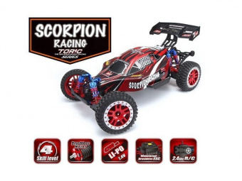 Радиоуправляемая багги Remo Hobby Scorpion Brushless (красная) 4WD 2.4G 1/8 RTR