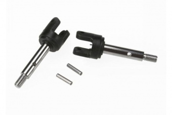 Stub axles, rear (2)
