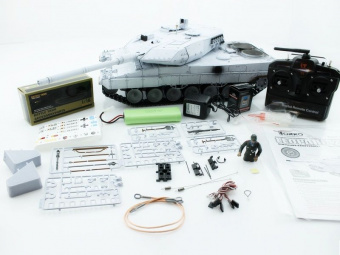 Р/У танк Taigen 1/16 Leopard 2 A6 (Германия) (для ИК танкового боя) UN 2.4G RTR, деревянная коробка