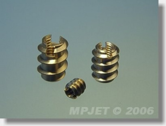 Резьбовая втулка M4, латунь, MPJet, 4шт.