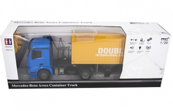 Радиоуправляемый контейнеровоз Double E Mercedes-Benz Arocs 1:20 2.4G