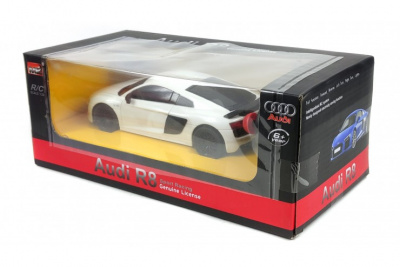 Машинка па пульте управления Audi R8 (1:24, свет фар) Белая