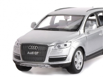 Машина ''АВТОПАНОРАМА'' Audi Q7, серебряный, 1/32, свет, звук, инерция, в/к 17,5*13,5*9 см