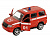 Машина ''АВТОПАНОРАМА'' Пожарная служба, красный, 1/50, инерция, в/к 12*7*5,5 см