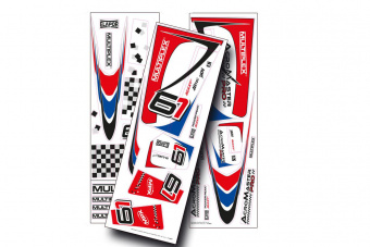 Multiplex наклейки для Decal Acromaster Pro, blue-red