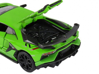 Машина АВТОПАНОРАМА Lamborghini SVJ, 1/32, зеленый, откр. двери, свет, звук, в/к 17,5*12,5*6,5 см