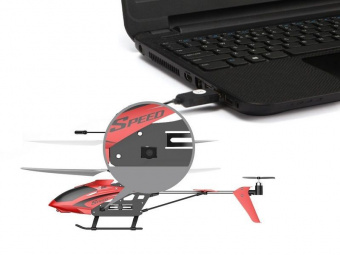 Радиоуправляемый вертолет Syma S5H (красный), барометр 2.4G RTF