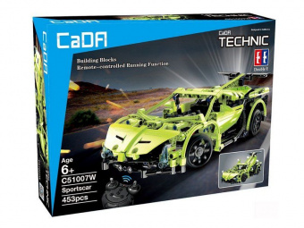 Радиоуправляемый конструктор CaDA Technic спортивная машина (453 детали)