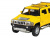 Машина ''АВТОПАНОРАМА'' Hummer H3, желтый, 1/32, свет, звук, инерция, в/к 17,5*13,5*9 см