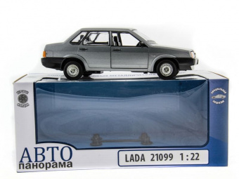 Машина ''АВТОПАНОРАМА'' ВАЗ 21099 ,1/22, Pull Bаck механизм, в/к 10*12*22 cм