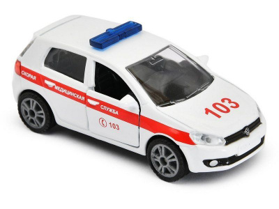 Легковой автомобиль Siku 1411RUS Скорая медицинская служба, белый