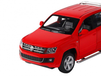 Машина ''АВТОПАНОРАМА'' Volkswagen Amarok, красный, 1/30, свет, звук, инерция, в/к 20*10*11 см