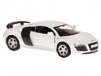 Машина ''АВТОПАНОРАМА'' Audi R8 GT, белый металлик, 1/43, инерция, в/к 17,5*12,5*6,5 см
