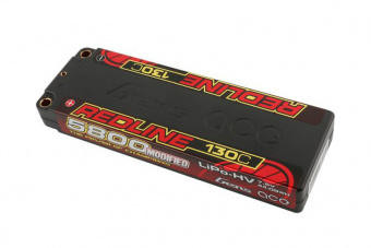 Аккумулятор Gens Ace Redline Series 5800mAh 7.6V 130C 2S1P HardCase 56# HV Ultra LCG LiPo