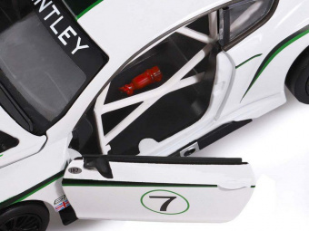 Машина ''АВТОПАНОРАМА'' Bentley Continental GT3 Concept, белый, 1/24, в/к 24,5*12,5*10,5 см