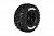 Колеса в сборе SC-UPHILL 1/10 SC TIRE SOFT / BLACK RIM / MOUNTED