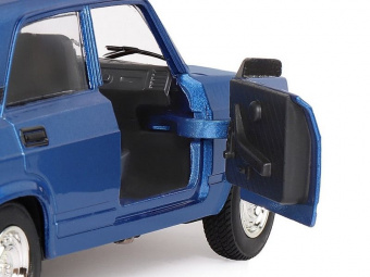 Машина ''АВТОПАНОРАМА'' ВАЗ 2107, 1/24, синий, инерция, в/к 24,5x12,5x10,5 см