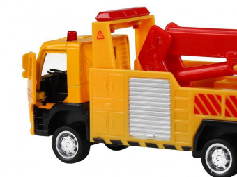 Машина ''АВТОПАНОРАМА'' VOLVO FM Эвакуатор, желтый, 1/72, инерция, в/к 17,5*13*6,5 см