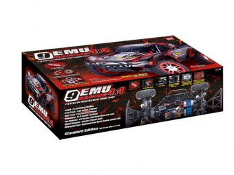 Радиоуправляемый шорт-корс Remo Hobby 9EMU Brushless (красный) 4WD 2.4G 1/8 RTR