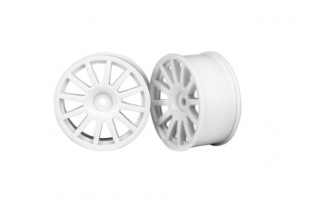 Wheels, 12-spoke (white) (2)