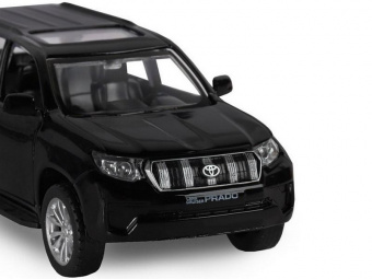 Машина ''АВТОПАНОРАМА'' Land Cruiser Prado, черный, 1/42, инерция, в/к 17,5*12,5*6,5 см