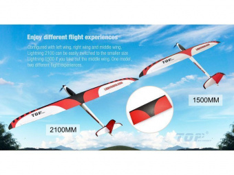Радиоуправляемый планер Top RC Lightning 2100 (Propeller Power System) 2100мм 2.4G 4-ch LiPo RTF