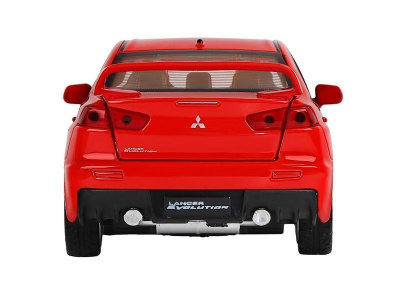 Машина АВТОПАНОРАМА Mitsubishi Lancer Evolution, 1/32, красный, свет, звук, в/к 17,5*12,5*6,5 см