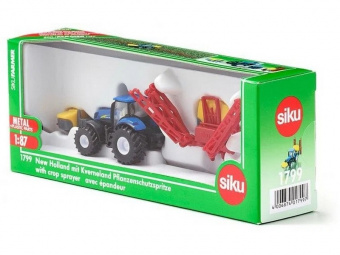 Трактор Siku 1799 New Holland с опрыскивателем Kverneland, 1/87