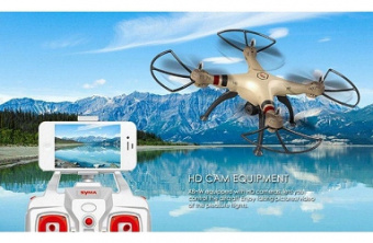 Радиоуправляемый квадрокоптер SYMA X8HW с барометром с FPV трансляцией Wi-Fi 2.4Ghz RTF