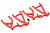 Mini E-Revo Rear A-arms - Red