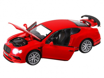 Машина ''АВТОПАНОРАМА'' Bentley Continental GT Supersports, красный, 1/32, в/к 17,5*12,5*6,5 см