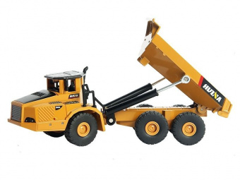 Металлический экскаватор с ковшом + самосвал HUI NA TOYS 1/50