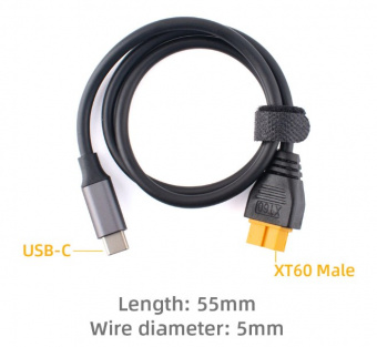 Адаптер питания для з/у ToolkitRC SC100 (USB-C - XT60)