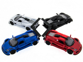 Машина Kinsmart Gumpert Apollo Sport 2010 инерция (1/12шт.) 1:36  б/к