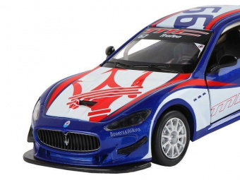 Машина ''АВТОПАНОРАМА'' Maserati Gran Turismo MC GT4, синий, 1/32, свет, звук, в/к 17,5*13,5*9 см
