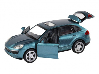 Машина ''АВТОПАНОРАМА'' Porsche Cayenne S, голубой, 1/32, свет, звук, инерция, в/к 17,5*13,5*9 см