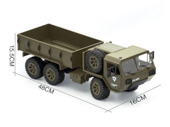 Радиоуправляемая машина Heng Long американский военный грузовик 6WD 2.4G 1/16 RTR