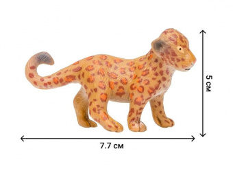 Набор фигурок животных MASAI MARA MM201-007 серии Мир диких животных: Семья ягуаров, 6 пр.