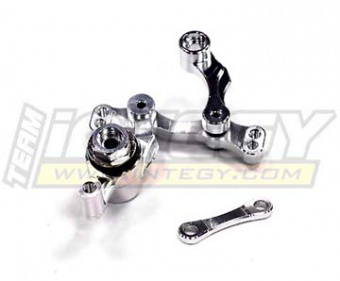 Рулевая трапеция (серебро) Associated SC10 2WD