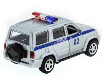 Машина ''АВТОПАНОРАМА'' инерц. УАЗ Патриот (полиция) 1/50, в/к 12*7*5,5 см