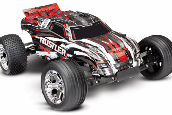 Радиоуправляемая трагги TRAXXAS Rustler 1:10 2WD TQ Красная
