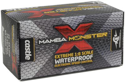 Бесколлекторный регулятор Castle Creations Mamba Monster X Водостойкий ESC в масштабе 1/8