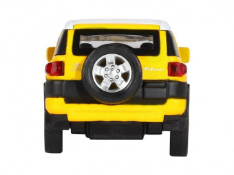 Машина ''АВТОПАНОРАМА'' Toyota FJ Cruiser,желтый, 1/32, свет, звук, инерция, в/к 17,5*13,5*9 см
