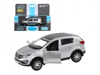 Машина ''АВТОПАНОРАМА'' KIA SPORTAGE R, серебряный, 1/39, инерция, в/к 17,5*12,5*6,5 см