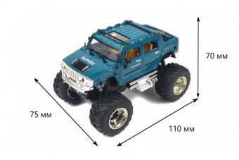 Машинка на пульте управления Hummer 1:43 Зеленая