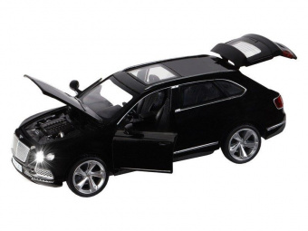 Машина ''АВТОПАНОРАМА'' Bentley Bentayga, черный, 1/34, свет, звук, инерция, в/к 17,5*13,5*9 см