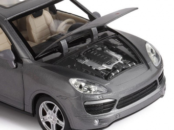 Машина ''АВТОПАНОРАМА'' Porsche Cayenne S, серый, 1/24, свет, звук, в/к 24,5*12,5*10,5 см