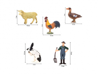 Игрушки фигурки MASAI MARA ММ205-026 в наборе серии На ферме, 8 пр.