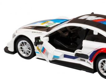 Машина АВТОПАНОРАМА BMW M4, 1/44, белый, инерция, откр. двери, в/к 17,5*12,5*6,5 см